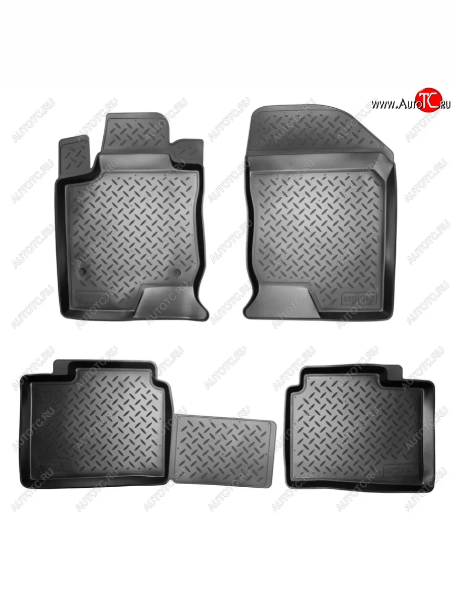 Комплект ковриков в салон Norplast Unidec KIA Magentis (2005-2010) (Цвет: черный)  в Перми Пермском крае