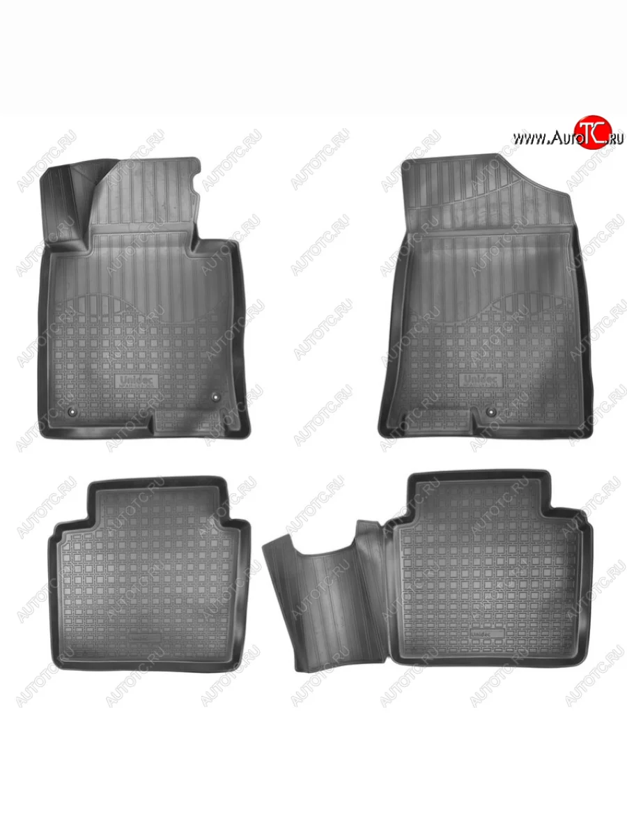 Комплект ковриков в салон Norplast Unidec KIA Optima JF седан рестайлинг (2018-2020) (Цвет: черный)  в Керчи Республика Крым