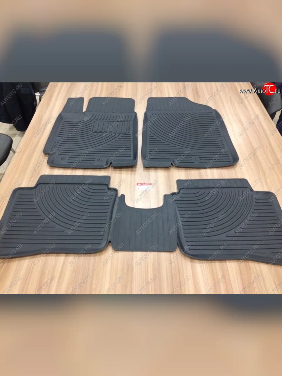 Комплект резиновых ковриков в салон Оригинал Norplast KIA Rio 3 QB хэтчбек 5 дв. дорестайлинг (2011-2015)  в Самаре Самарской области