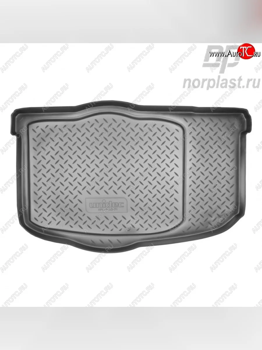 Коврик в багажник (без органайзера) Norplast KIA Soul AM дорестайлинг (2008-2011) (Цвет: черный)  в Перми Пермском крае