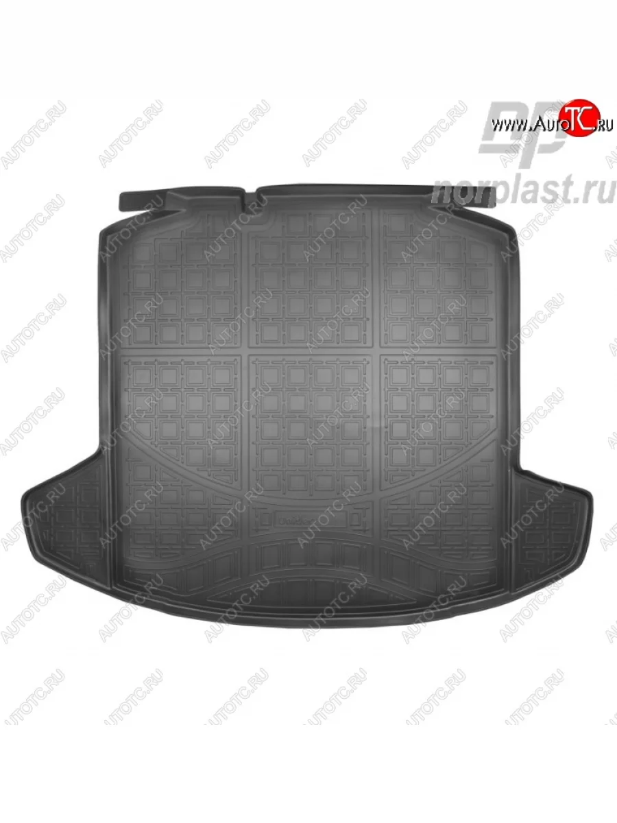 Коврик в багажник Norplast Unidec Skoda Rapid NH3 дорестайлинг лифтбэк (2012-2017) (Цвет: черный)  в Керчи Республика Крым