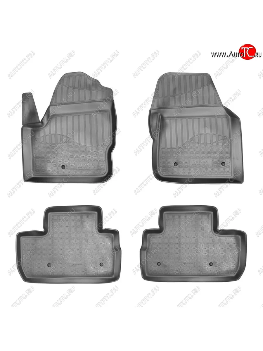 Комплект ковриков в салон Norplast Unidec Land Rover Freelander L359 дорестайлинг (2006-2010) (Цвет: черный)  с доставкой в г. Керчь