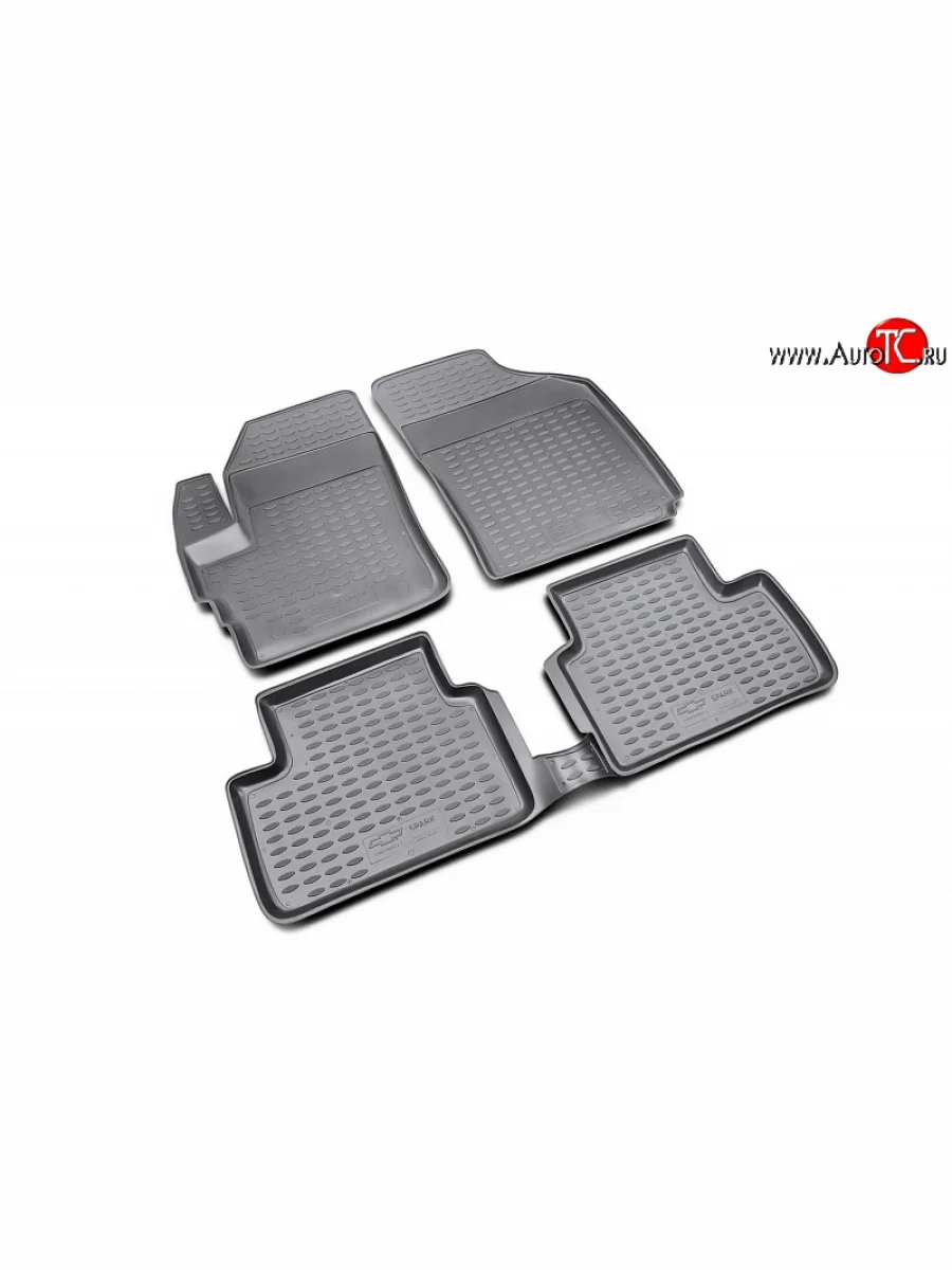 Коврики в салон Element 4 шт. (полиуретан) Chevrolet Spark M200,250 (2005-2010)  в Самаре Самарской области