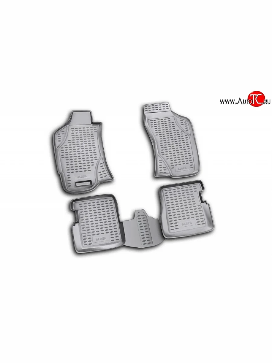 Коврики в салон Element 4 шт. (полиуретан) Fiat Albea 170 седан (2002-2012)  в Керчи Республика Крым