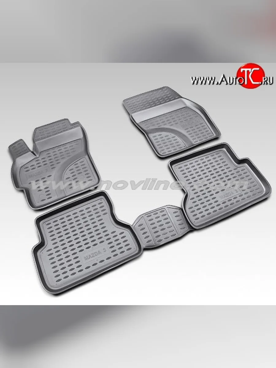Коврики в салон Element 4 шт. (полиуретан) Mazda 3/Axela BL дорестайлинг, хэтчбэк 5 дв. (2009-2011)  с доставкой в г. Пермь