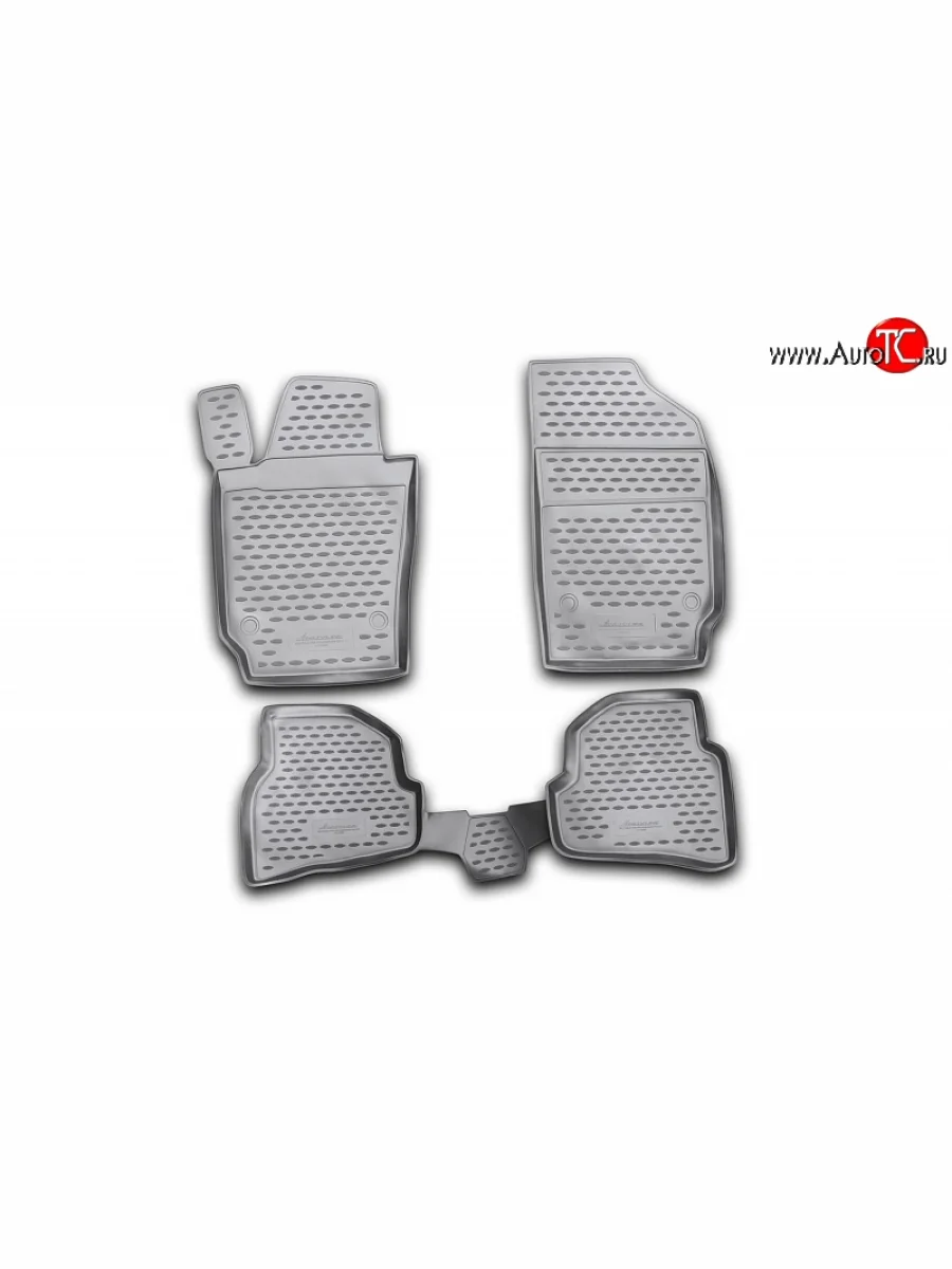 Коврики в салон Element 4 шт. (полиуретан) (хетчбек) Volkswagen Polo Mk5 6R,6C,61 хэтчбек 5 дв. дорестайлинг (2009-2015)  в Самаре Самарской области