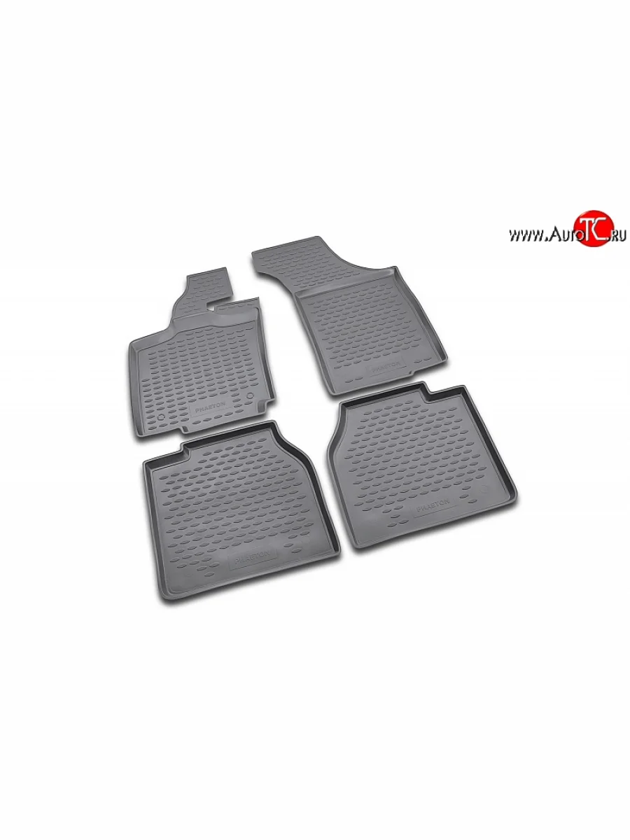 Коврики в салон Element 4 шт. (полиуретан) (длинная база)  Volkswagen Phaeton (2002-2010) дорестайлинг  в Самаре Самарской области