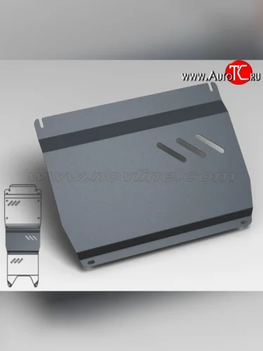 Защита коробки передач Novline (2.0/2.4/3.2, МКПП/АКПП, 2 мм) Suzuki Grand Vitara ( JT 5 дверей,  JT 3 двери) (2005-2012) дорестайлинг, 1-ый рестайлинг