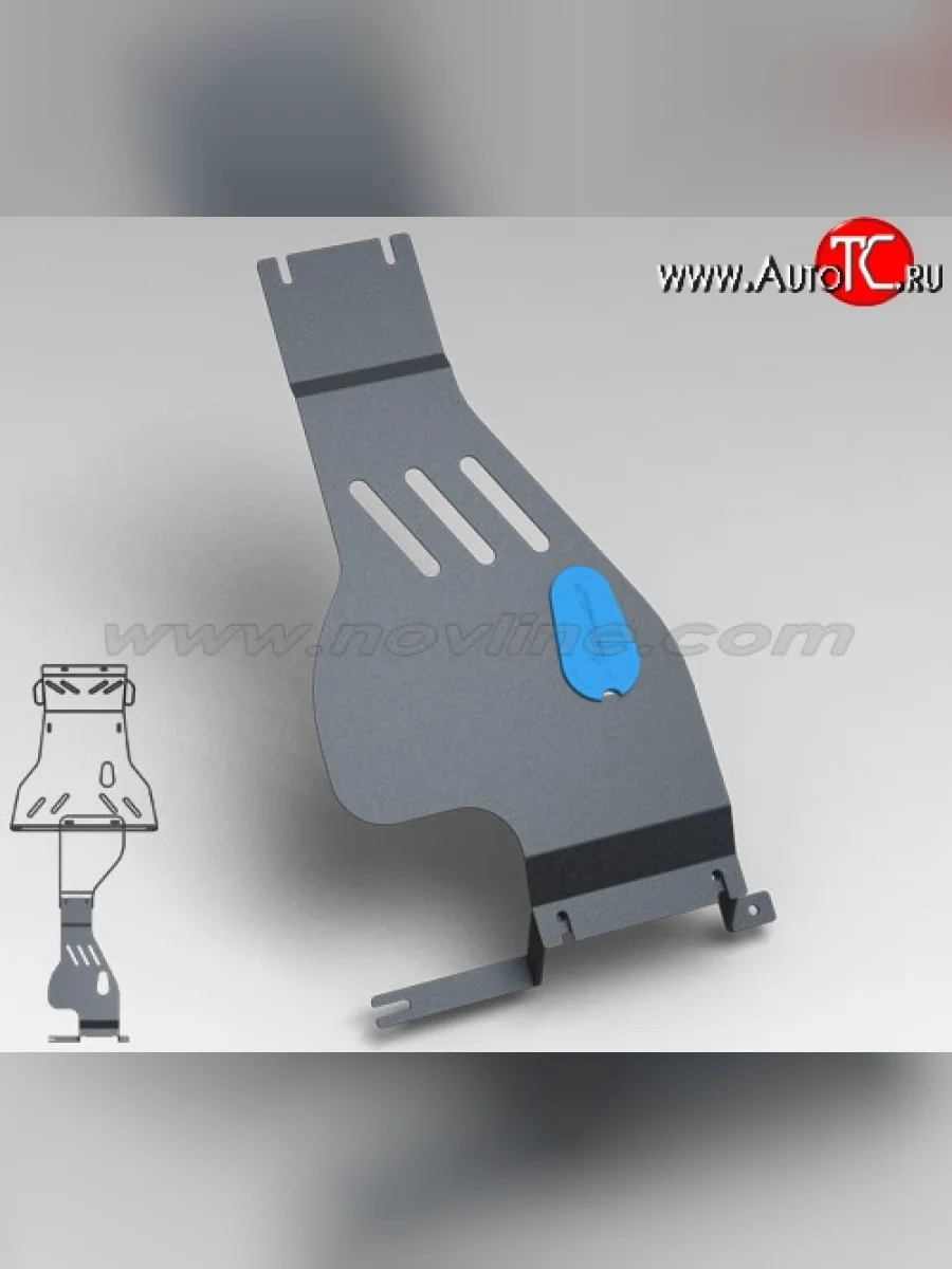 Защита раздаточной коробки Novline (1.3, МКПП, 3 мм) Лада ВАЗ 2123 (Нива Шевроле) 1 рестайлинг (2009-2020)  в Самаре Самарской области