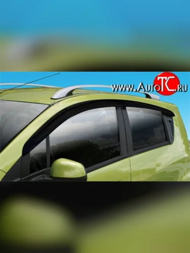Дефлекторы окон (ветровики) Novline 4 шт Chevrolet Spark  M300 (2010-2015) дорестайлинг