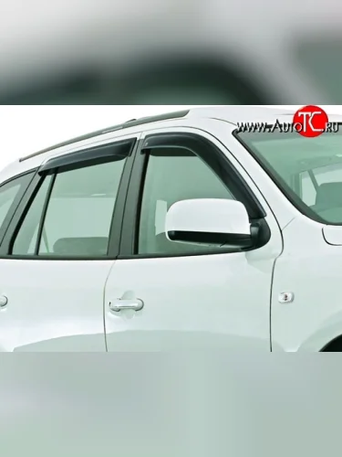 Дефлекторы окон (ветровики) Novline 4 шт Hyundai Santa Fe  CM (2006-2009) дорестайлинг