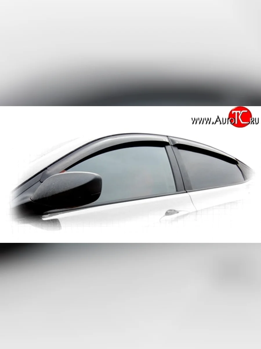 Дефлекторы окон (ветровики) (седан) Novline 4 шт.  Hyundai Solaris (2010-2017) RBr  в Самаре Самарской области