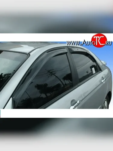 Дефлекторы окон (ветровики) Novline 4 шт KIA Cerato  2 TD (2008-2013) седан