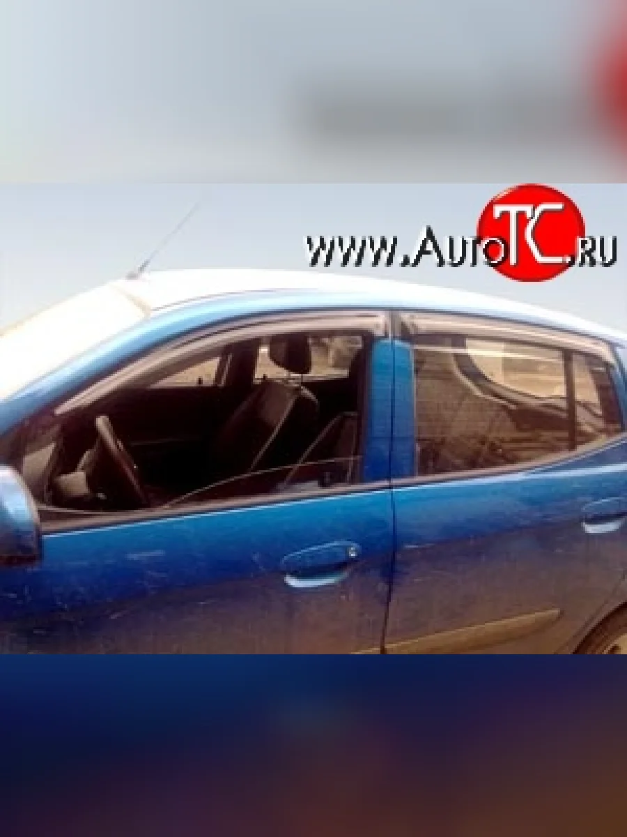 Дефлекторы окон (ветровики) Novline 4 шт  KIA Picanto (2003-2007) 1 SA хэтчбэк 5 дв.  в Воронеже Воронежской области