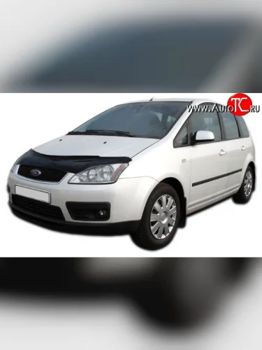 Дефлектор капота NovLine (прозрачный) Ford C-max  Mk1 (2007-2010) рестайлинг