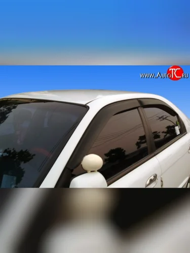 Дефлекторы окон (ветровики) Novline 4 шт KIA Spectra (2000-2009)