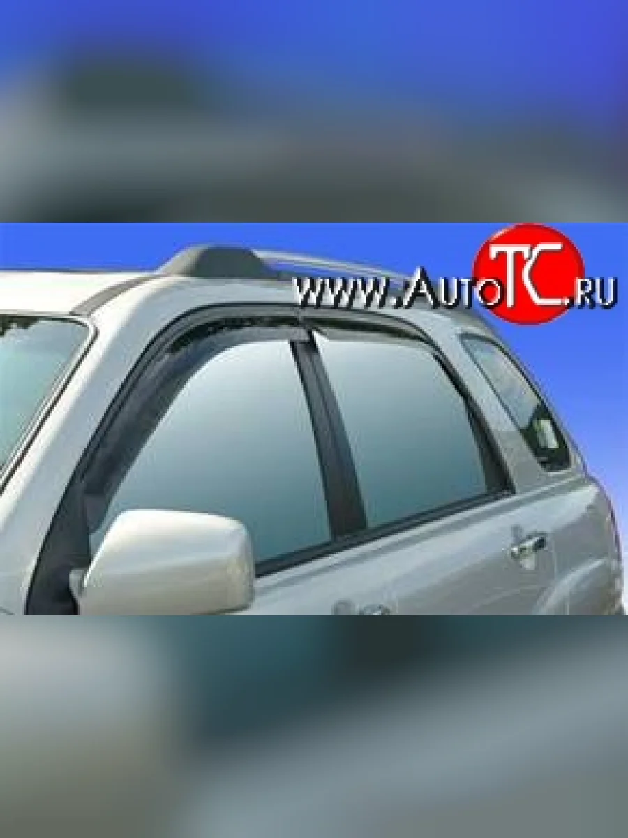 Дефлекторы окон (ветровики) Novline 4 шт  KIA Sportage (2004-2008) 2 JE,KM  в Керчи Республика Крым