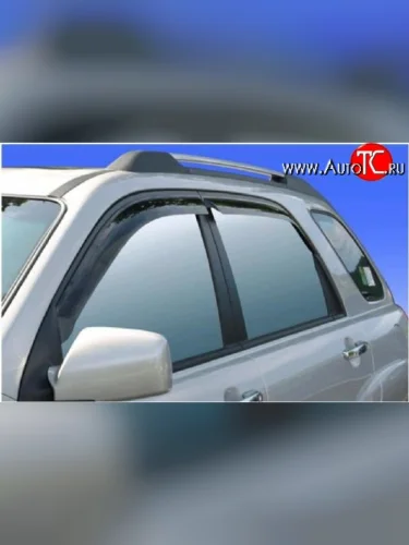 Дефлекторы окон (ветровики) Novline 4 шт KIA Sportage  3 SL (2010-2016) дорестайлинг, рестайлинг
