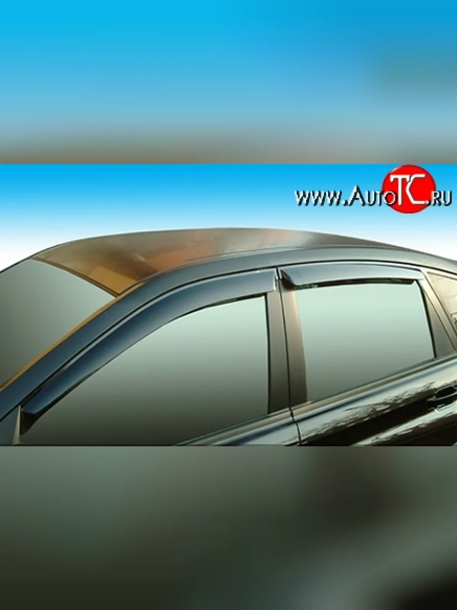 Дефлекторы окон (ветровики) Novline 4 шт SSANGYONG Actyon дорестайлинг (2010-2013)  в Самаре Самарской области
