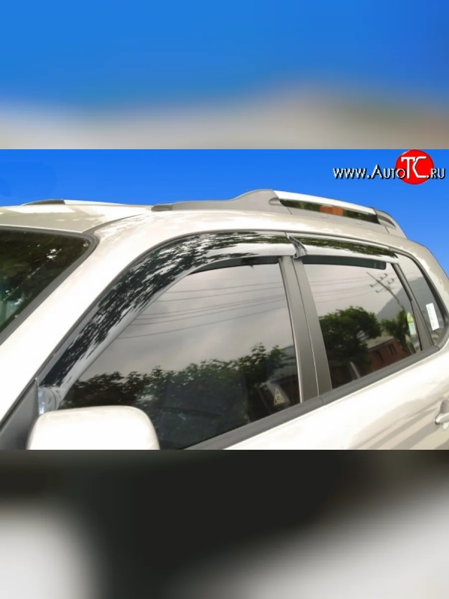 Дефлекторы окон (ветровики) Novline 4 шт  Hyundai IX55 (2006-2013) EN  в Керчи Республика Крым