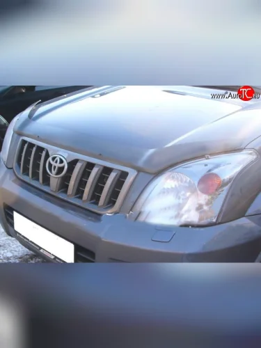 Дефлектор капота NovLine (прозрачный) Toyota Land Cruiser Prado  J120 (2002-2009)