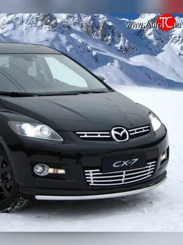 Декоративная вставка воздухозаборника Novline Mazda CX-7 ER дорестайлинг (2006-2010)