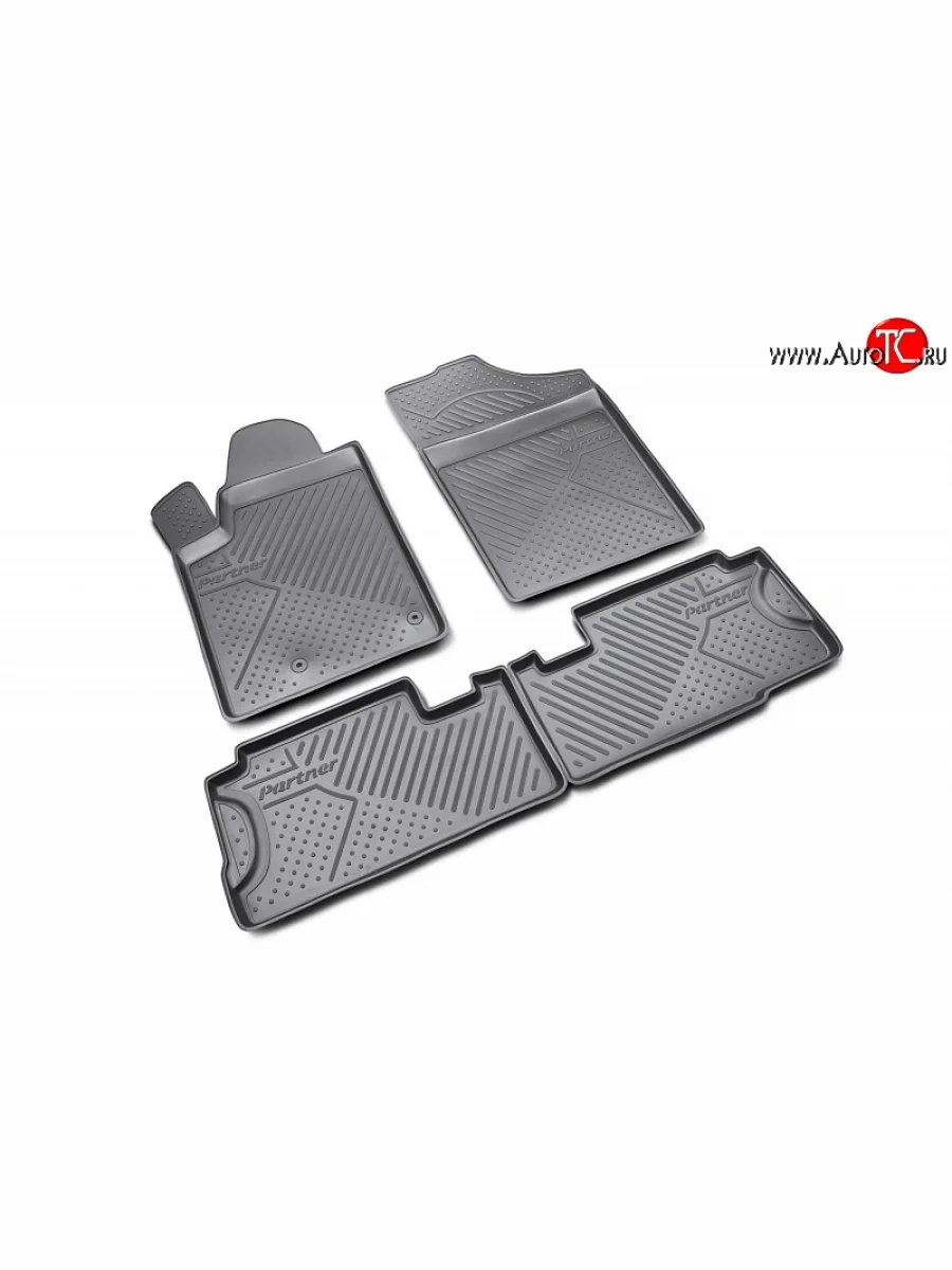 Коврики в салон Element 4 шт. (полиуретан)  Peugeot Partner (1997-2002) M49/M59  в Керчи Республика Крым