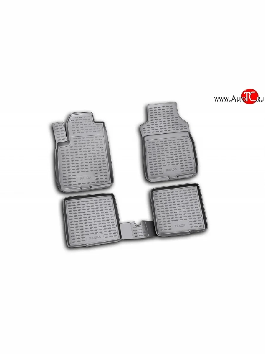 Коврики в салон Element 4 шт. (полиуретан) Fiat Panda 2 169 (2003-2011)  с доставкой в г. Пермь
