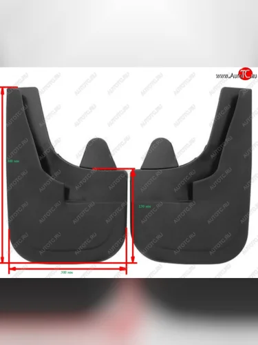 Универсальные передние брызговики (широкие) ПТП64 Uni4  Opel Movano B (2010-2025)