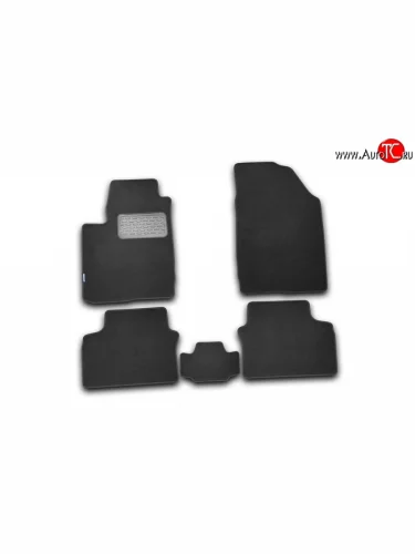 Комплект ковриков в салон Element 5 шт. (текстиль) Mitsubishi Outlander GF дорестайлинг (2012-2014)