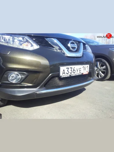 Сетка на бампер Novline Nissan X-trail  3 T32 (2013-2018) дорестайлинг