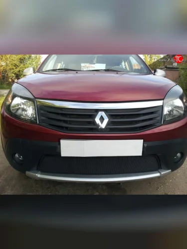 Сетка на бампер Novline Renault Sandero Stepway  (B8) (2014-2018) дорестайлинг