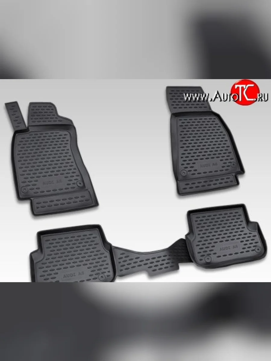 Комплект ковриков в салон (дорестайлинг) Element 4 шт. (полиуретан) Audi A6 C6 дорестайлинг, универсал (2004-2008)  с доставкой в г. Керчь