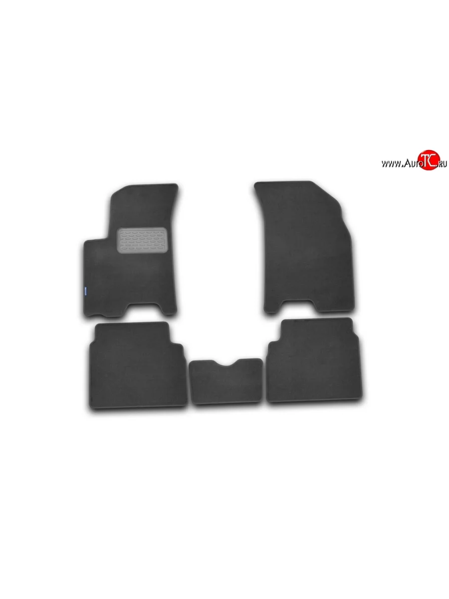 Комплект ковриков в салон Element 5 шт. (текстиль) Chevrolet Aveo T200 седан (2003-2008)  в Самаре Самарской области