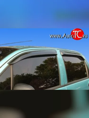 Комплект дефлекторов окон (ветровиков) 4 шт. Novline Daewoo Matiz  M100 (1998-2000) дорестайлинг