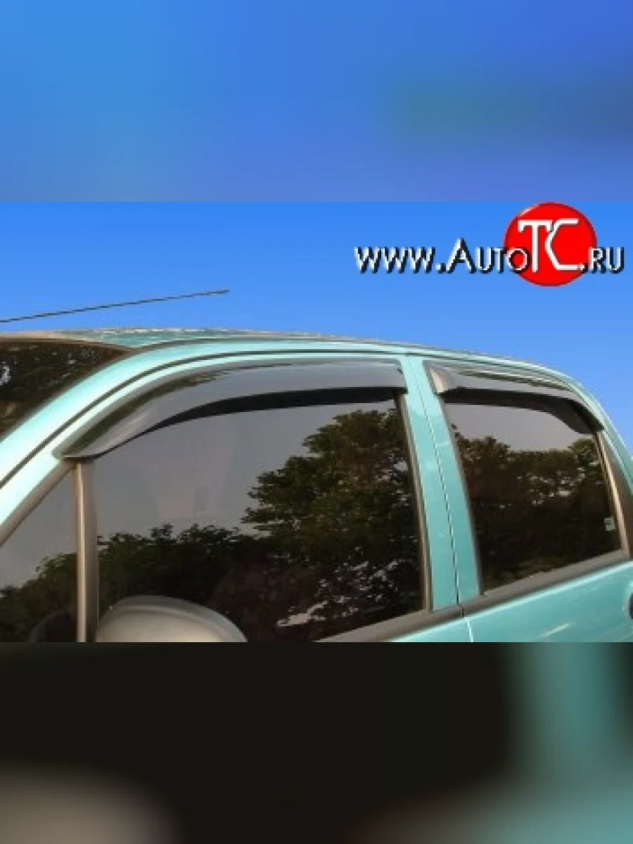 Комплект дефлекторов окон (ветровиков) 4 шт. Novline Daewoo Matiz M100 дорестайлинг (1998-2000)  в Керчи Республика Крым