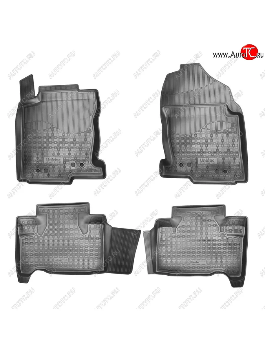 Комплект ковриков в салон Norplast Unidec Lexus NX200 Z10 дорестайлинг (2014-2017) (Цвет: черный)  с доставкой в г. Керчь
