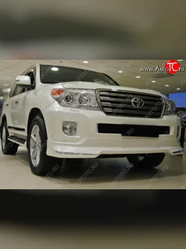 Накладка на передний бампер CT Toyota Land Cruiser 200 1-ый рестайлинг (2012-2015)