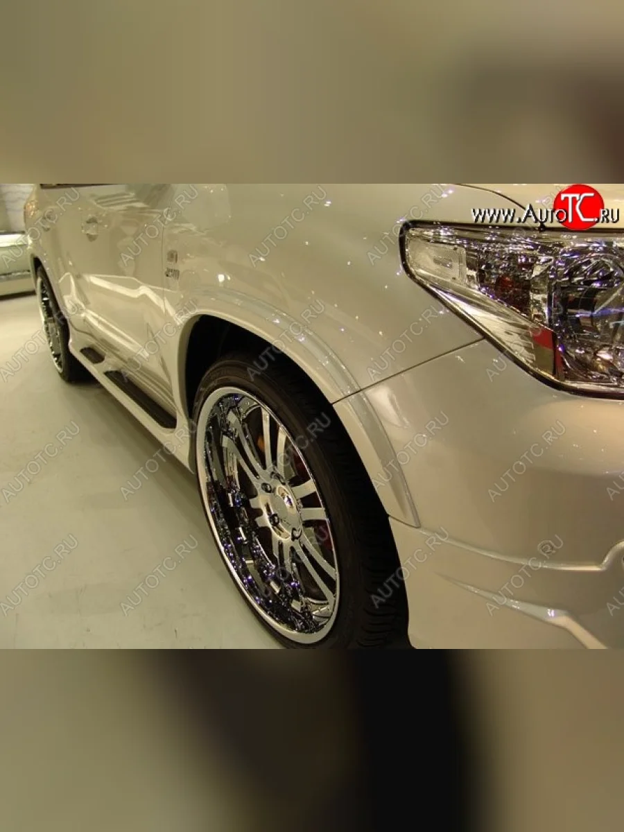 Накладки на колёсные арки Branew Toyota Land Cruiser 200 1-ый рестайлинг (2012-2015) (Неокрашенные)  в Воронеже Воронежской области