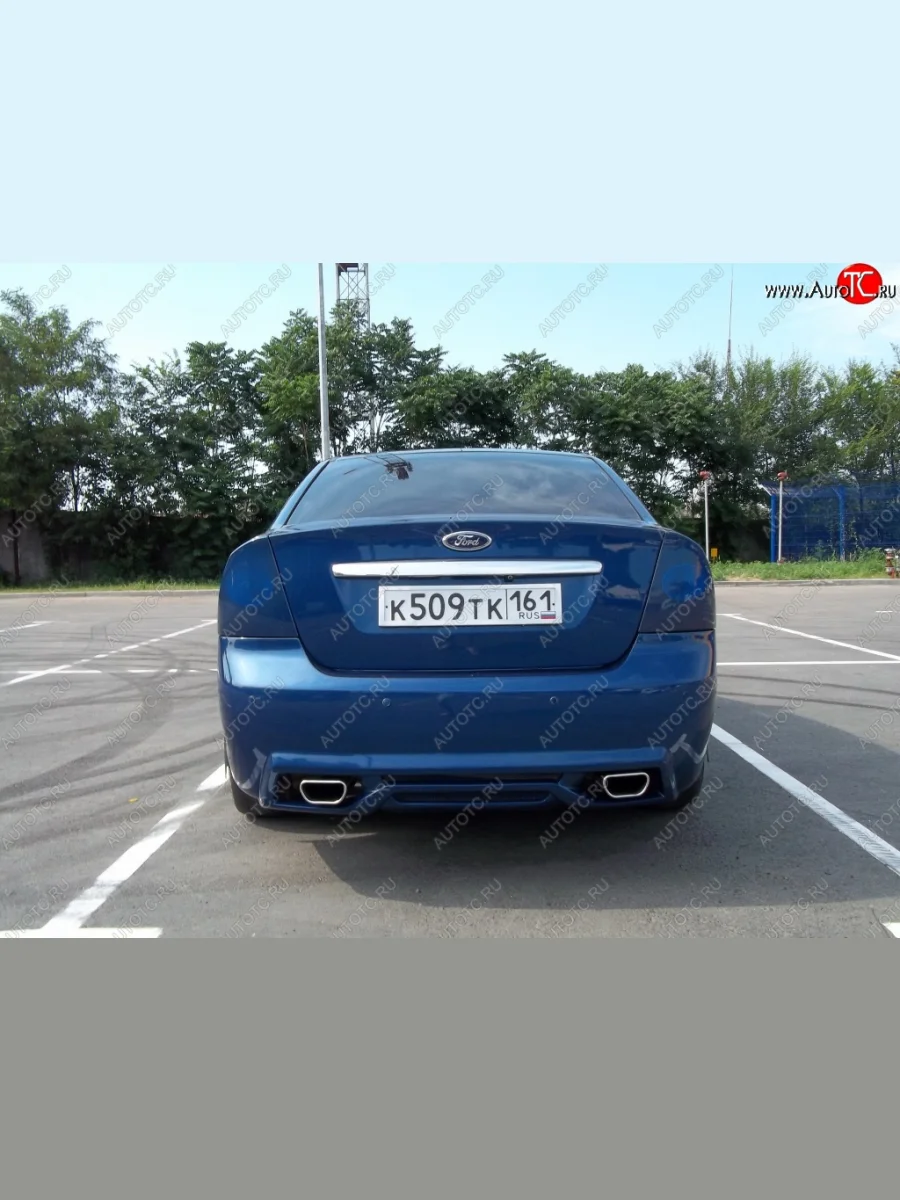 Задний бампер M-VRS Ford Focus 2  седан дорестайлинг (2004-2008) (Неокрашенный)  с доставкой в г. Керчь
