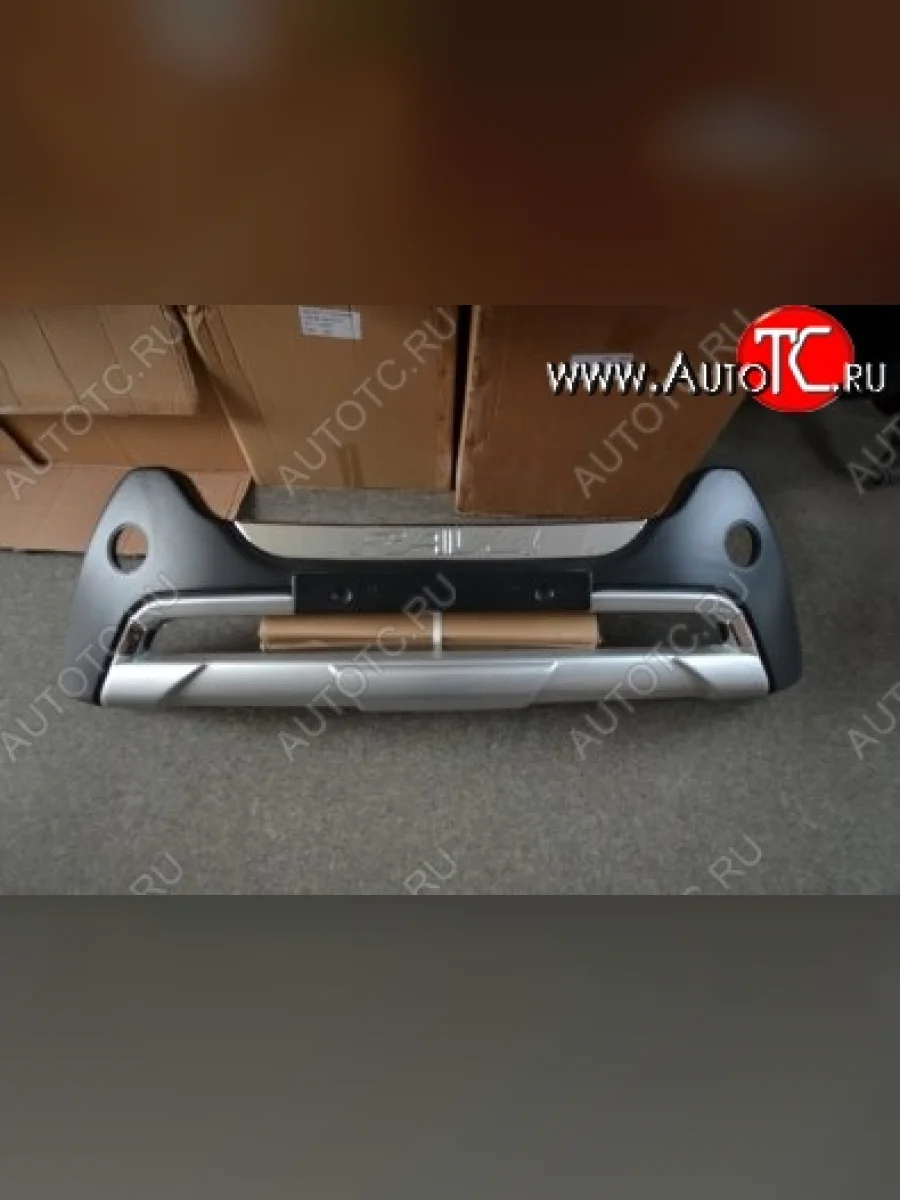 Накладка на передний бампер CT v3 Toyota RAV4 XA40 5 дв. дорестайлинг (2012-2015) (Неокрашенная)  в Самаре Самарской области