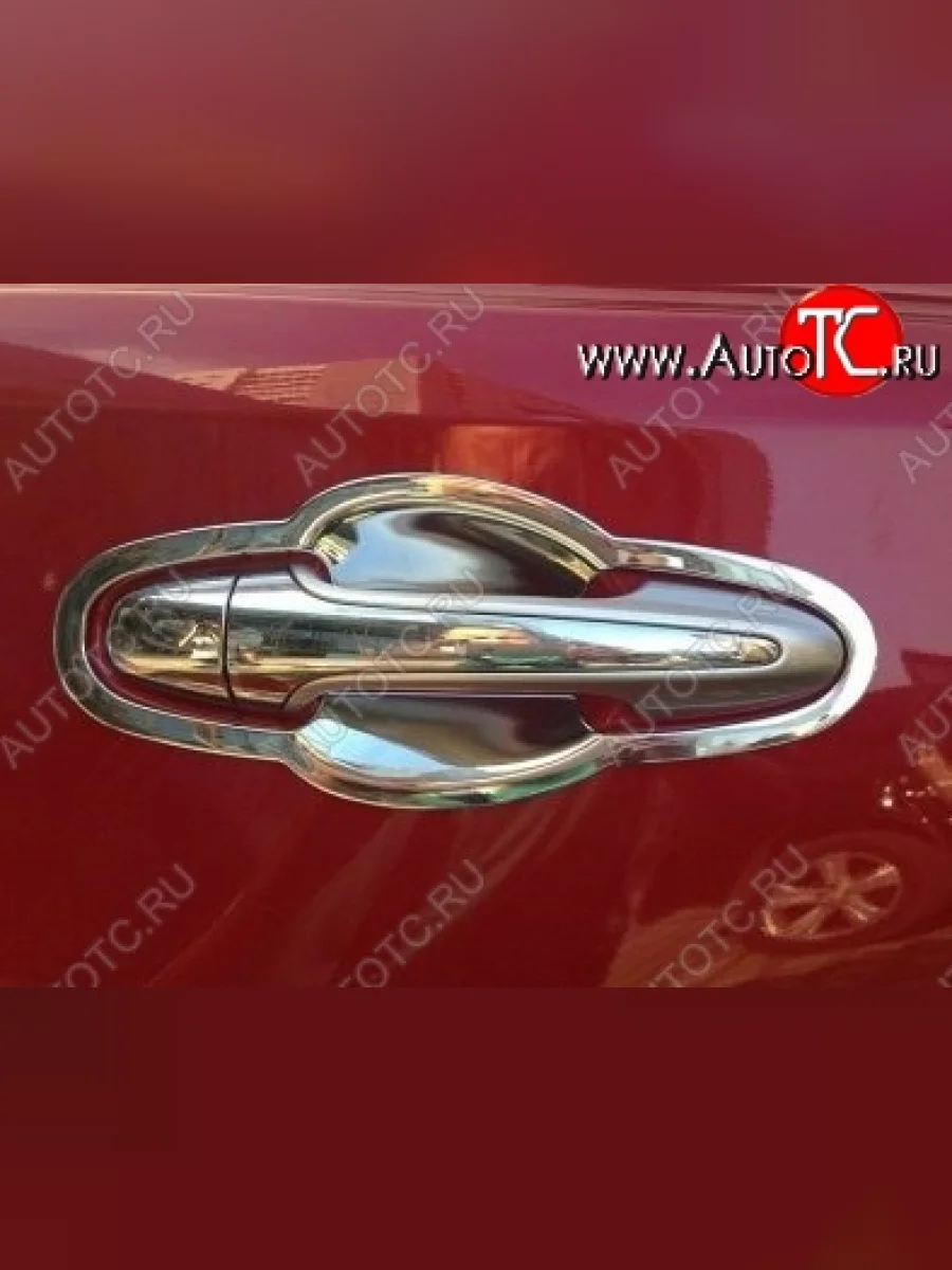 Накладки на внешние ручки дверей СТ Toyota RAV4 XA40 5 дв. дорестайлинг (2012-2015) (Неокрашенные)  в Перми Пермском крае