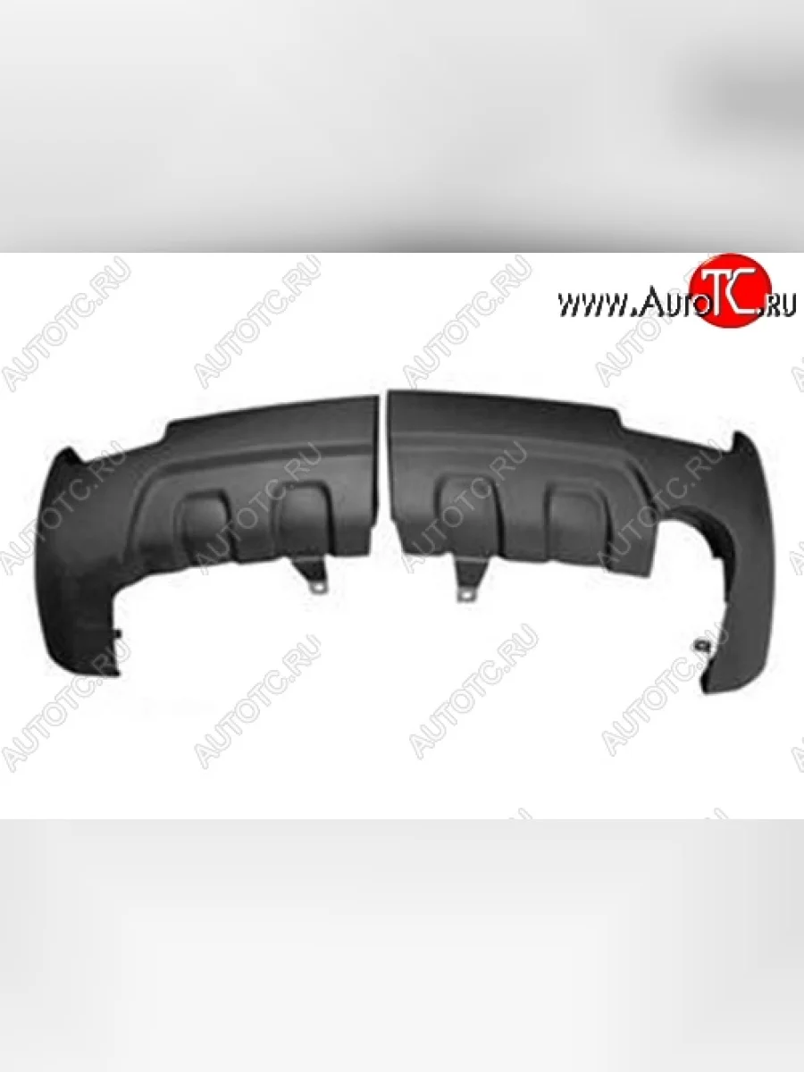 Накладка на задний бампер CT v2 Toyota RAV4 XA40 5 дв. дорестайлинг (2012-2015) (Неокрашенная)  в Самаре Самарской области