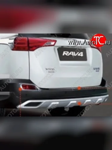 Накладка на задний бампер CT v3 Toyota RAV4 XA40 5 дв. дорестайлинг (2012-2015)
