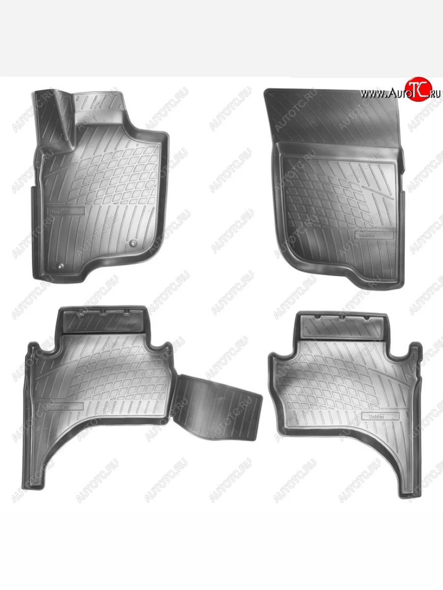 Комплект ковриков в салон Norplast Mitsubishi L200 5 KK,KL дорестайлинг (2015-2019) (Цвет: черный)  в Керчи Республика Крым