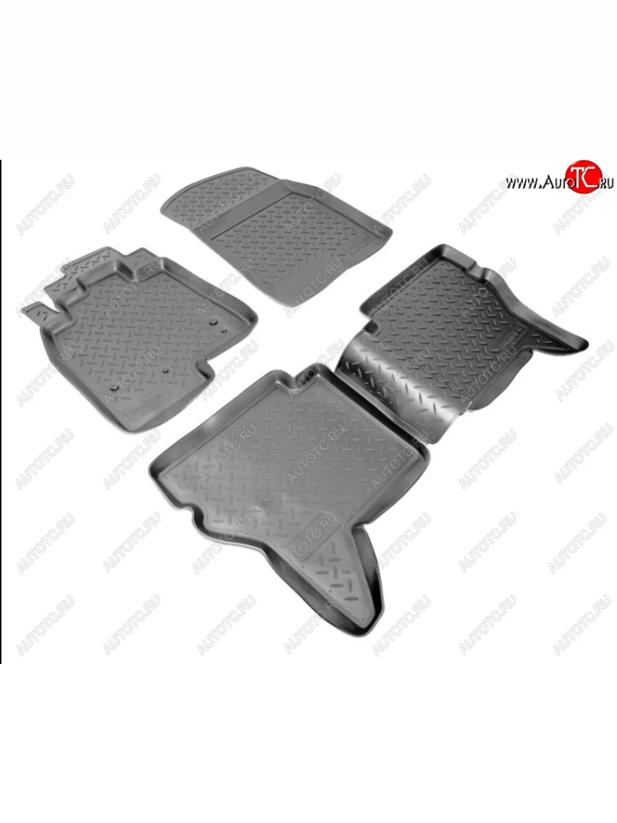 Комплект ковриков в салон Norplast  Mitsubishi Pajero (2006-2020) 4 V90, 4 V80 (Цвет: черный)  в Перми Пермском крае