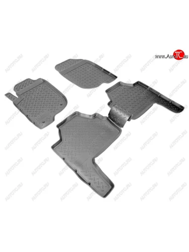 Комплект ковриков в салон Norplast (Цвет: черный) Mitsubishi Pajero Sport  PB (2008-2013) дорестайлинг