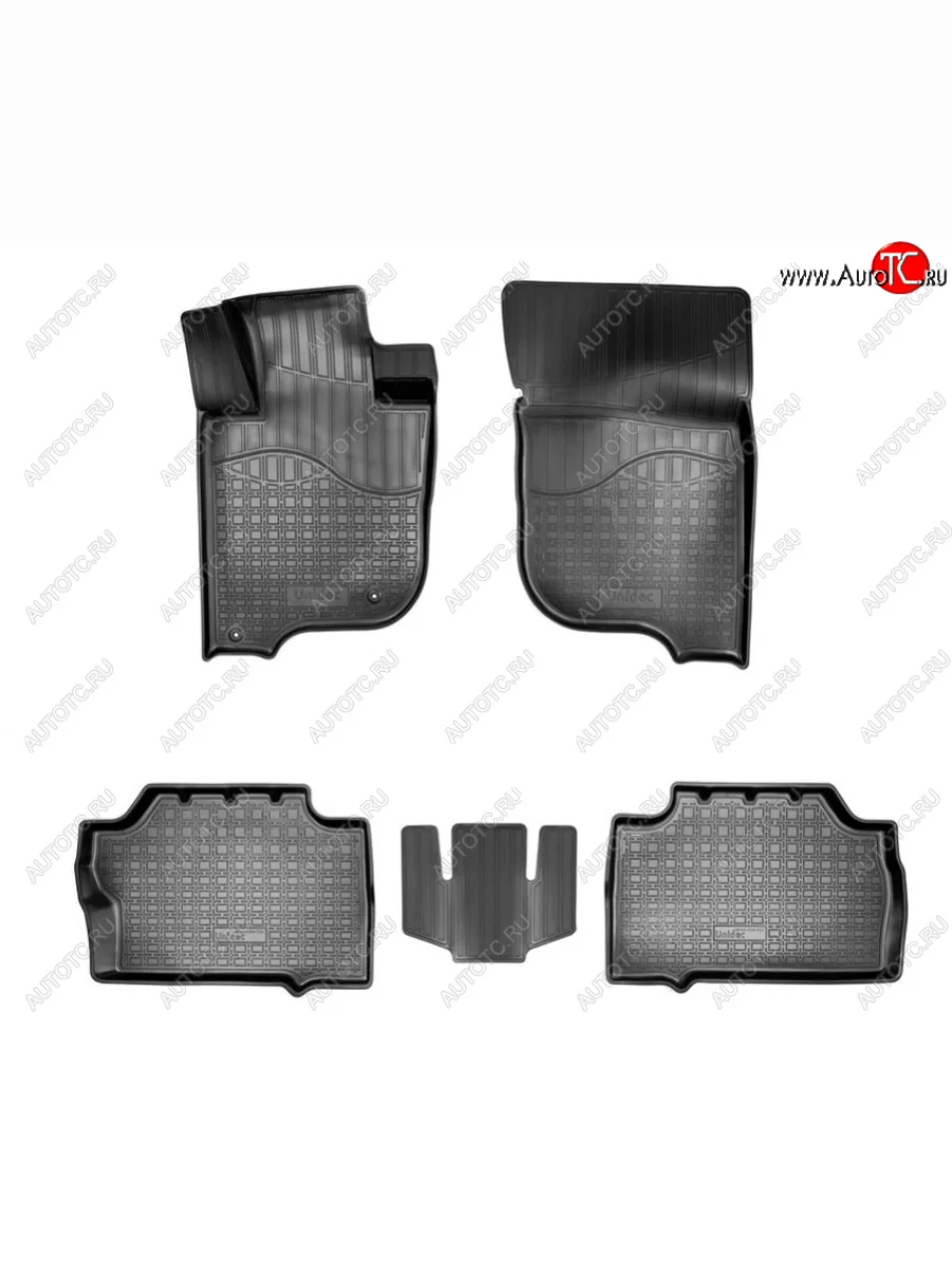 Комплект ковриков в салон Norplast Unidec Mitsubishi Pajero Sport QE дорестайлинг (2015-2021) (Цвет: черный)  в Самаре Самарской области