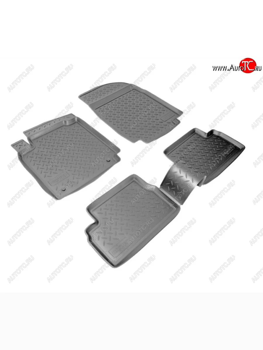 Комплект ковриков в салон Norplast Unidec Nissan Micra K12 5 дв. 2-ой рестайлинг (2007-2010) (Цвет: черный)  в Самаре Самарской области