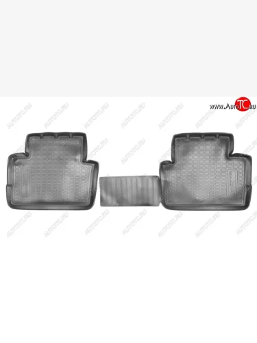 Комплект ковриков в салон Norplast Unidec (задние) (Цвет: черный) Nissan Qashqai  2 (2013-2022) J11 дорестайлинг, J11 рестайлинг